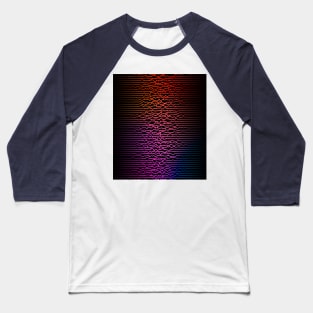 Colorful sound waves, curved lines Baseball T-Shirt